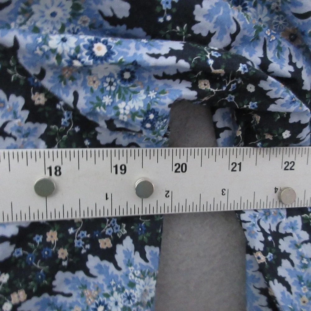 J Crew Collection Top Small Blue Ratti Pacific Paisley Button Up Tie Sleeve Boho